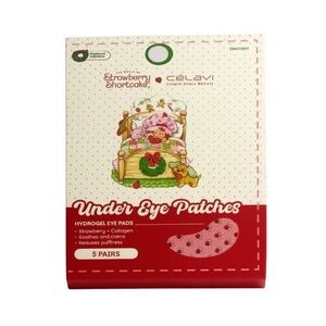 Celavi Strawberry Shortcake Hydrogel Eye Patches - Red